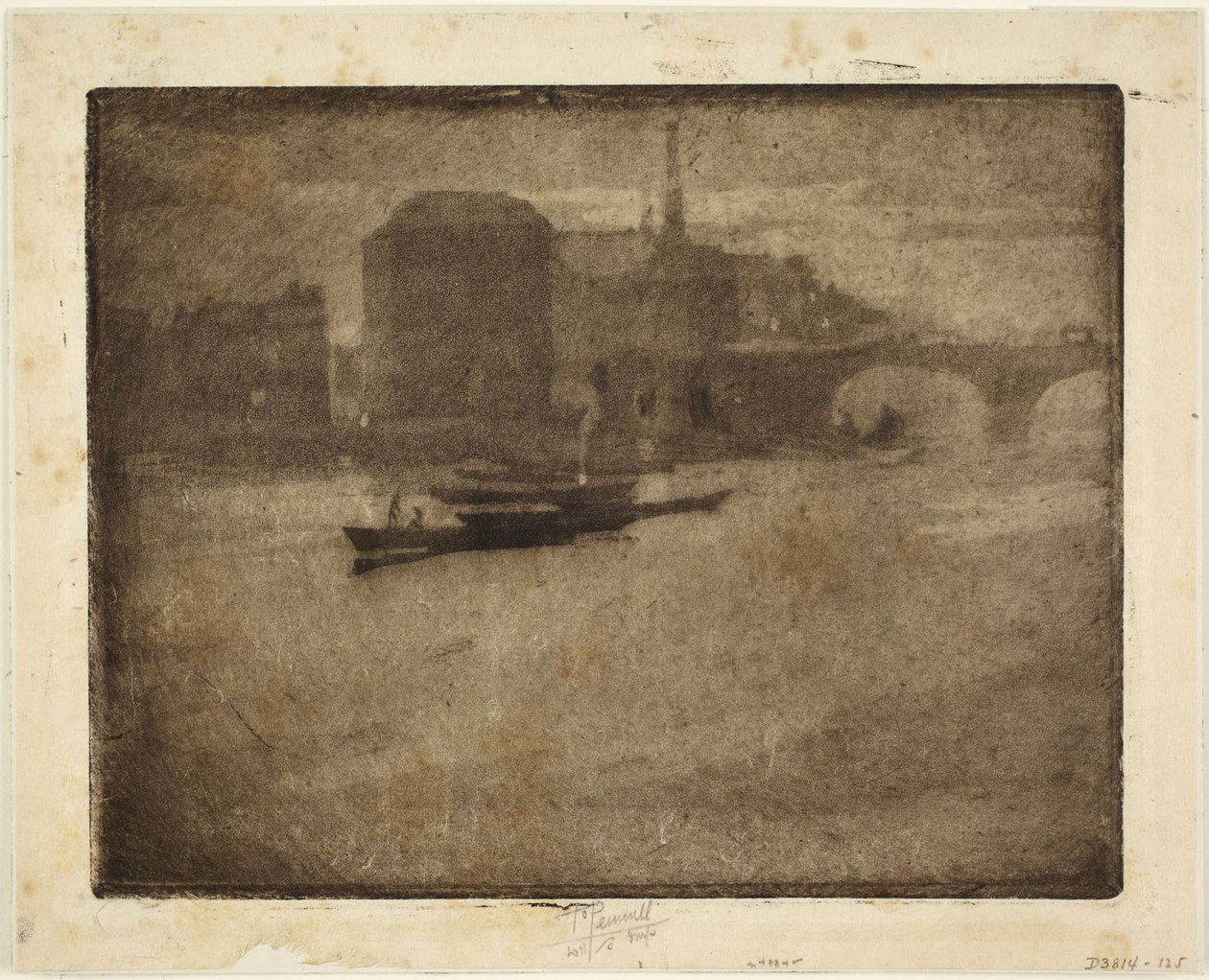 Mist on the Thames by Joseph Pennell