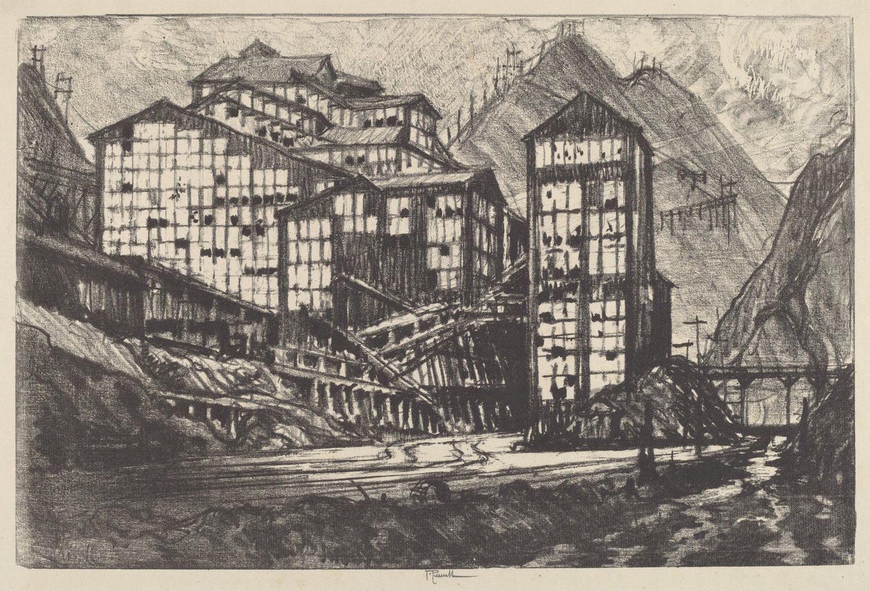 Old Million Eyes, 1910 by Joseph Pennell