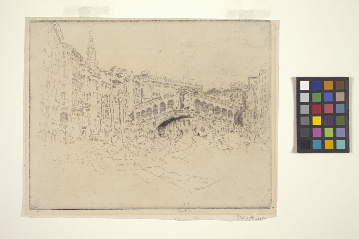 The Rialto, Venice by Joseph Pennell