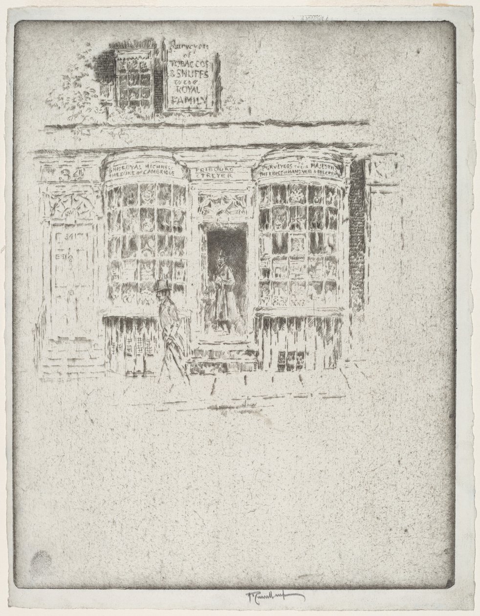 The Tobacco Shop by Joseph Pennell