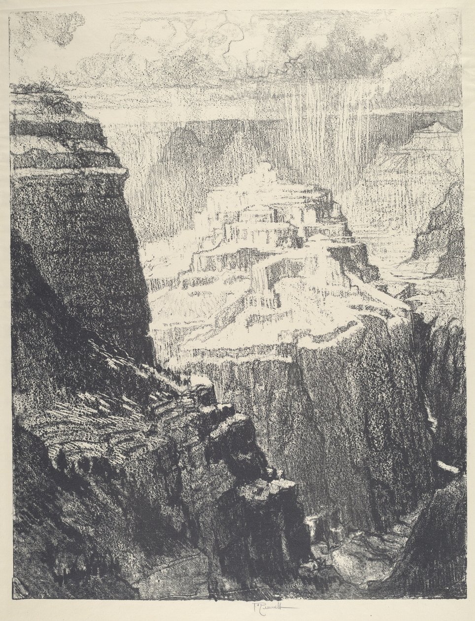 The Walled City by Joseph Pennell
