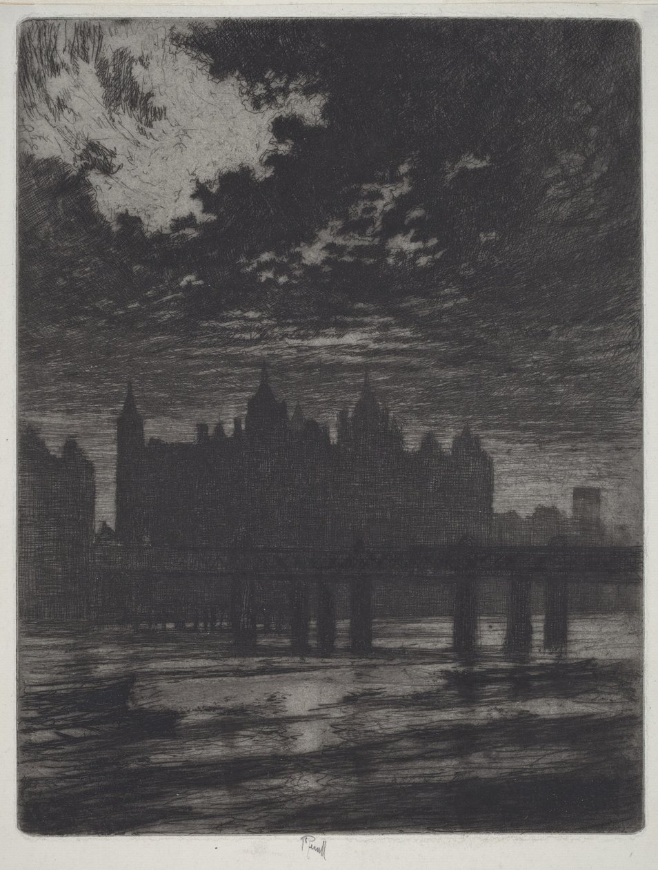 Whitehall Court by Joseph Pennell