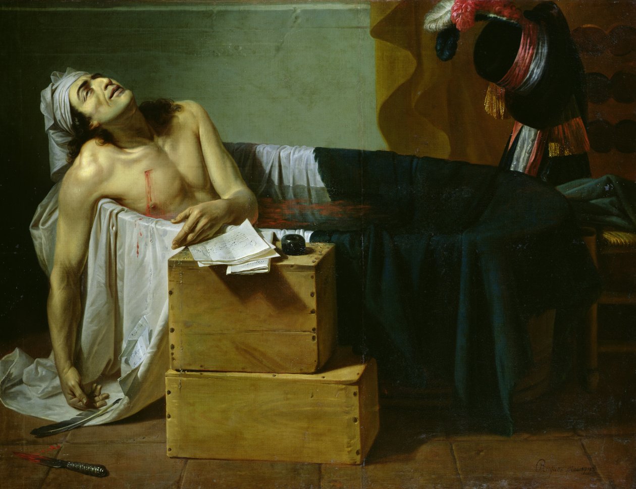The Death of Marat by Joseph Roques
