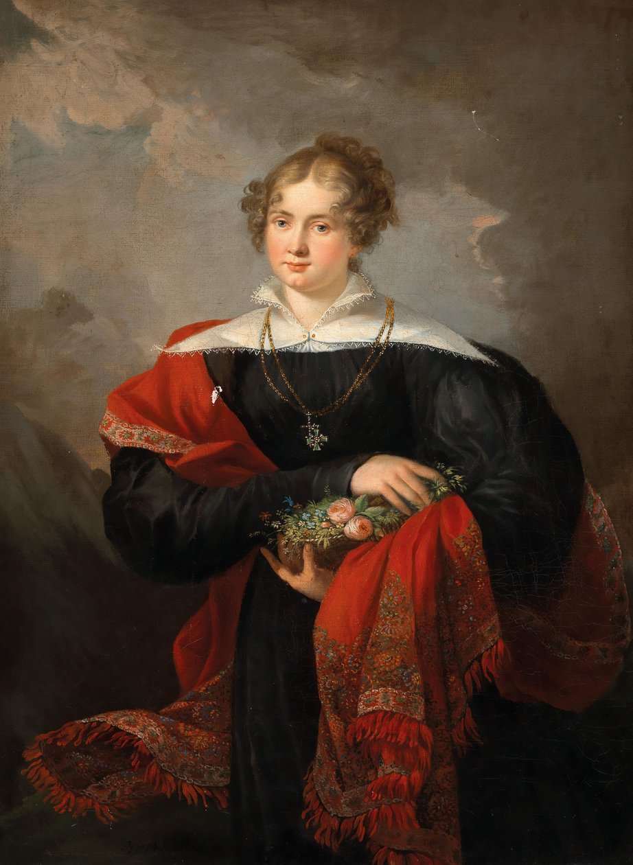Portrait of a Lady 1852 by Joseph Salomon
