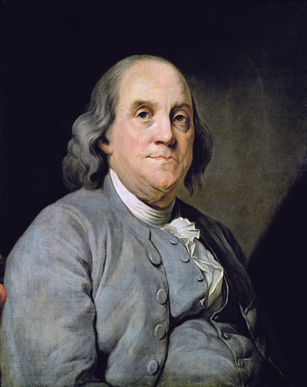 Portrait of Benjamin Franklin by Joseph Siffred (after) Duplessis