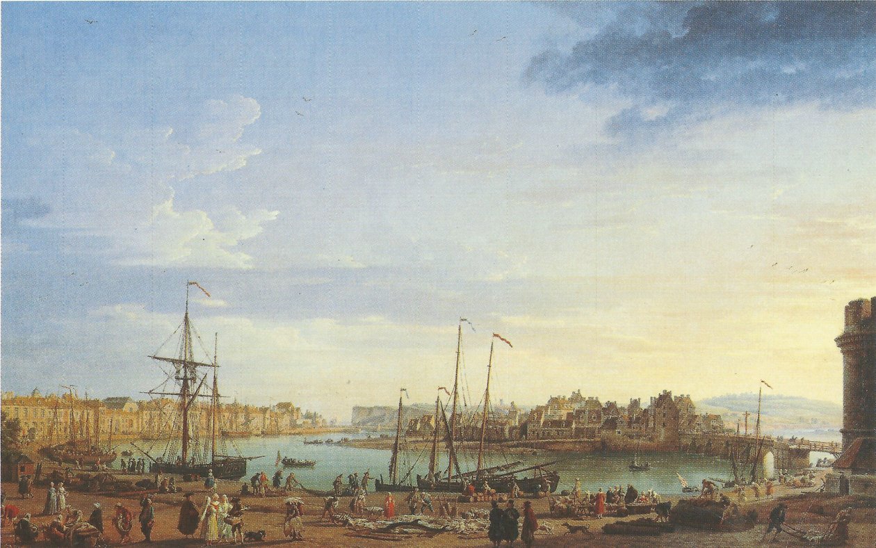 Dieppe Harbor by Joseph Vernet