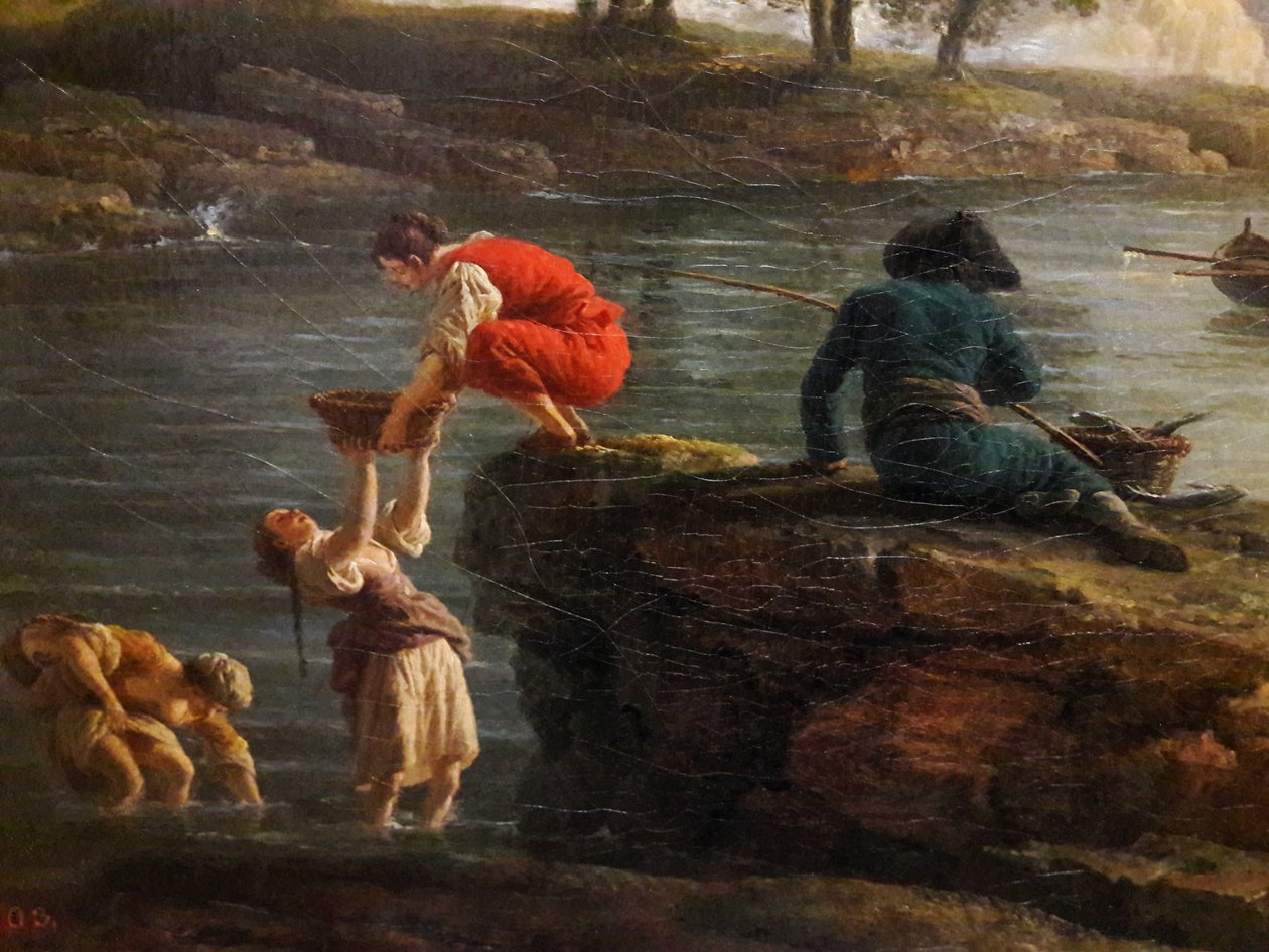 View of a Port in the Morning (detail) by Joseph Vernet