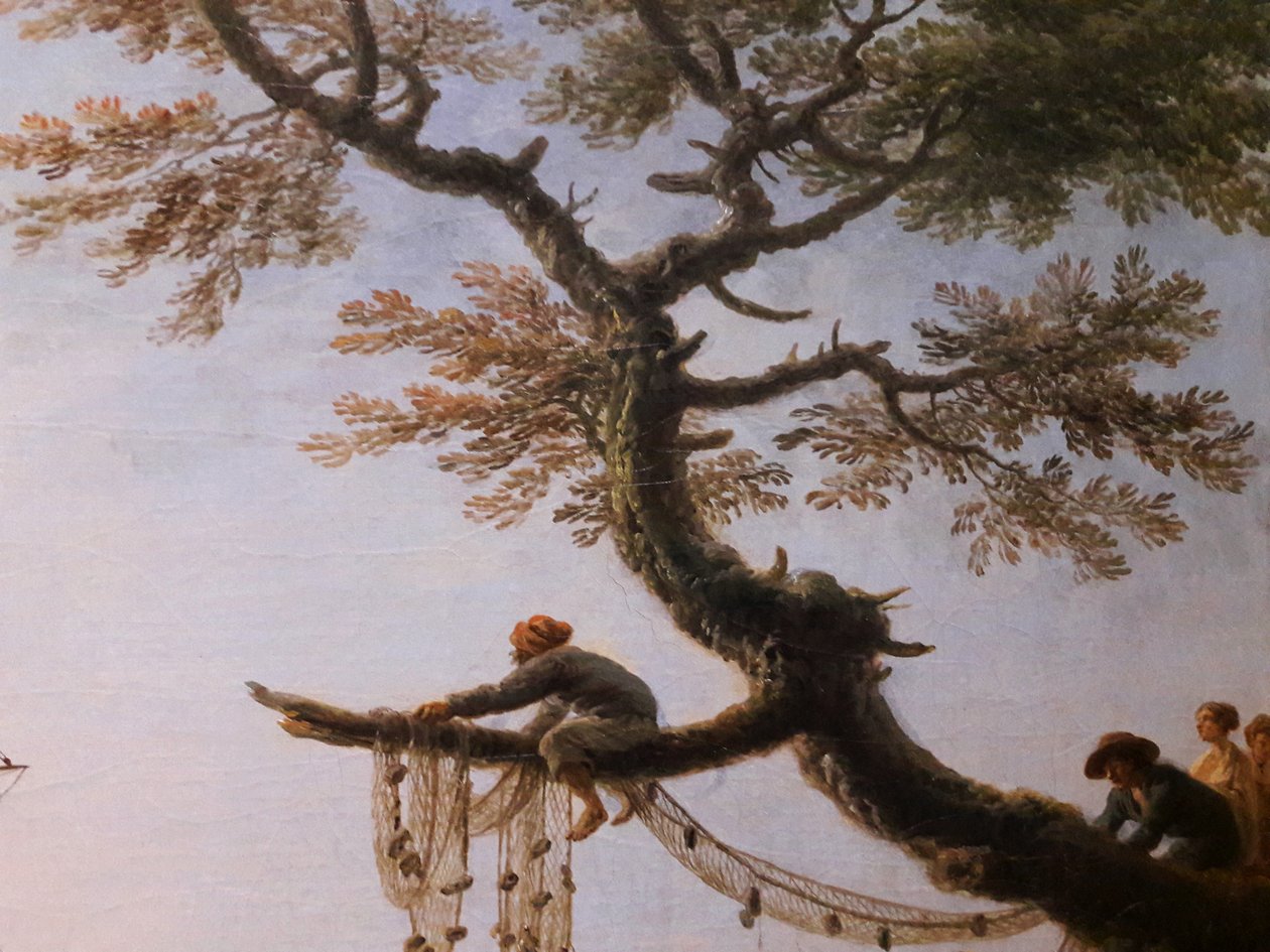 View of a Port in the Morning (detail) by Joseph Vernet