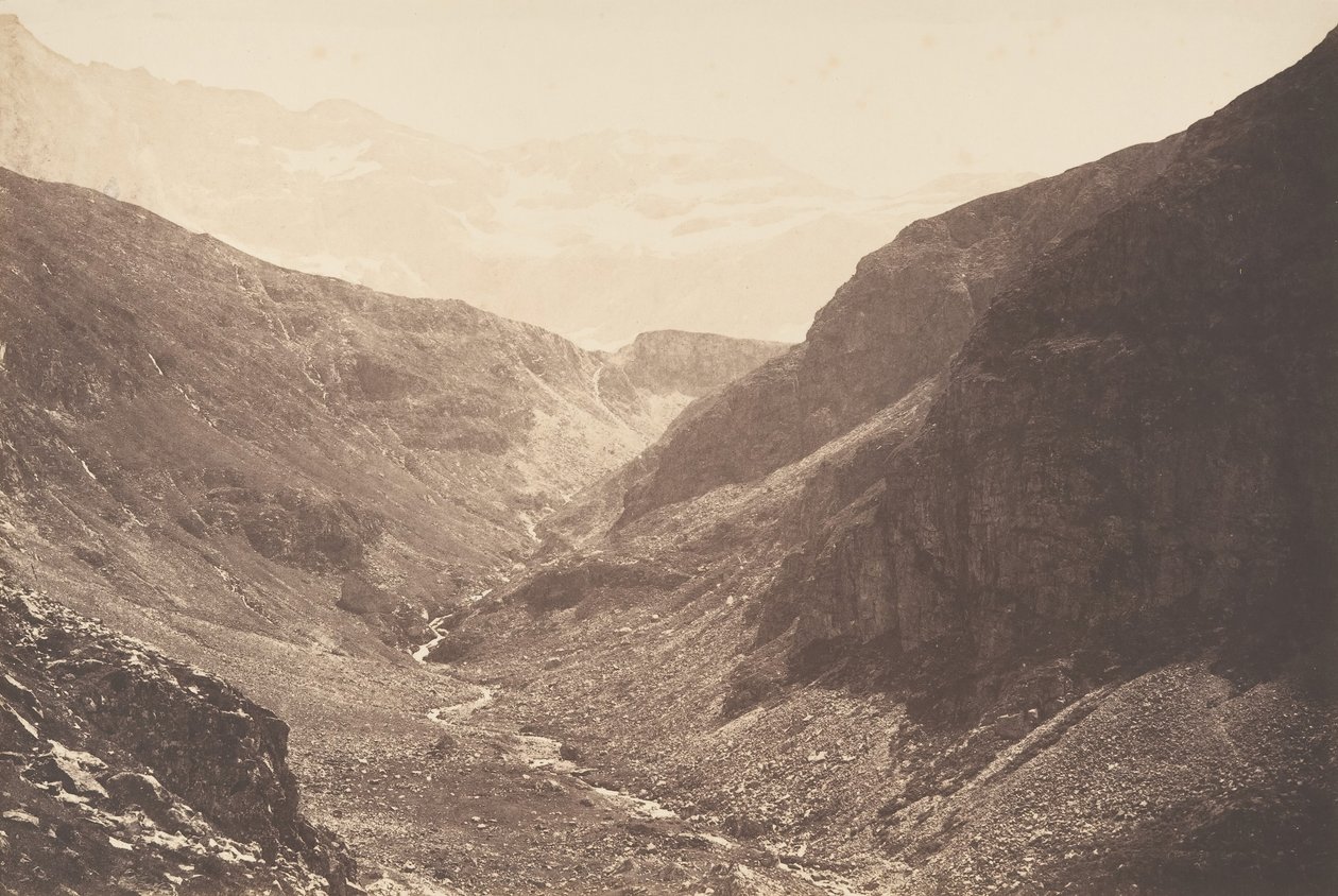 Gorge of Estaubé taken from the Gloriettes of Héas, St-Sauveur by Joseph Vigier