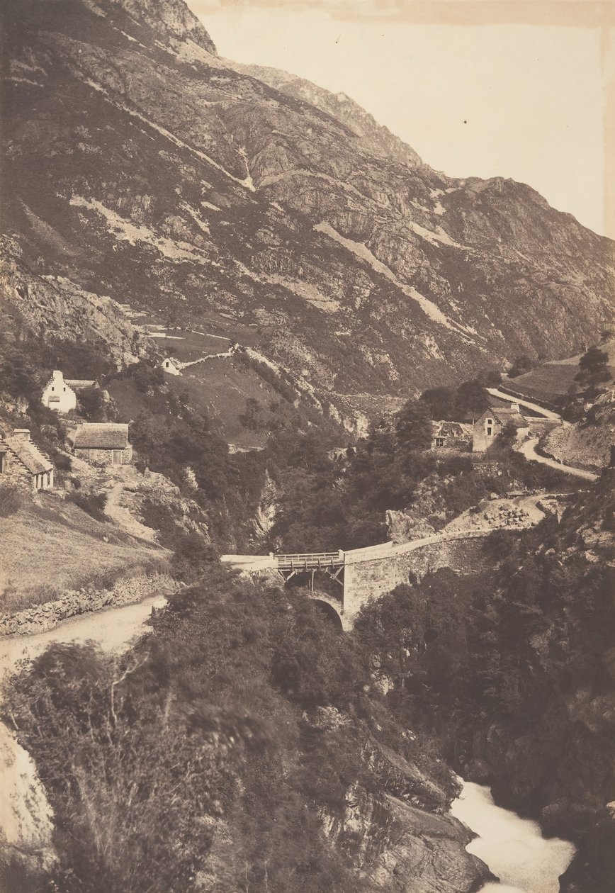 Pont de Sia Route de Gavarnie St Sauveur, 1853 by Joseph Vigier