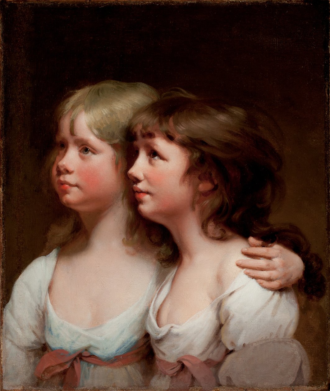 Portrait of Sarah and Ann Haden by Joseph Wright of Derby