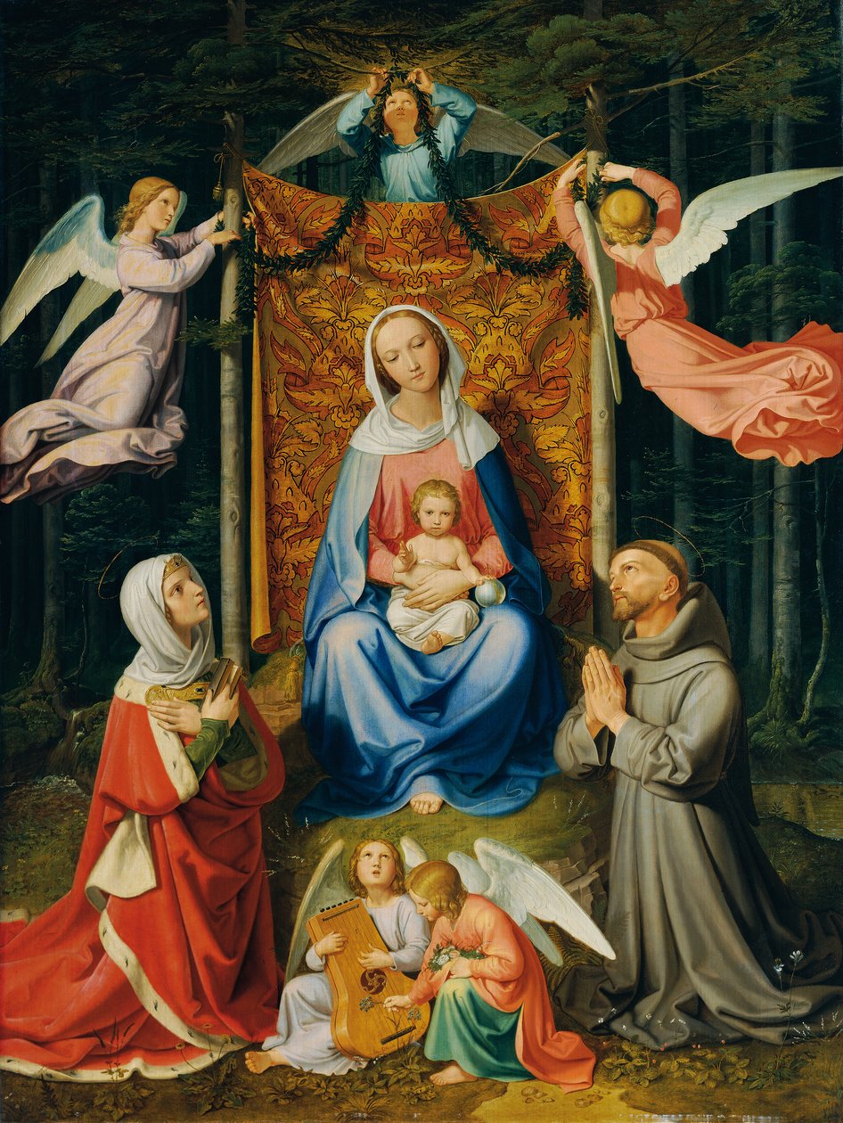 Forest Peace (Madonna with Child, Saint Adelaide and Saint Francis) by Joseph von Fuhrich