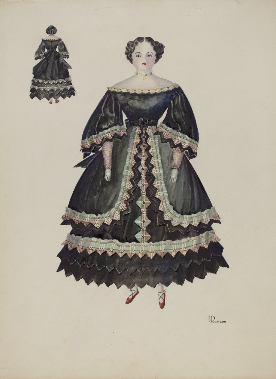 Doll - Minerva Pratt, c. 1937 by Josephine C. Romano