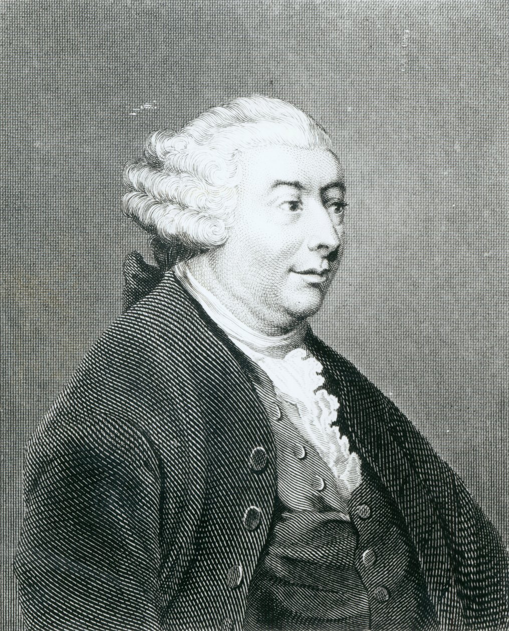 Portrait of David Hume (engraved by William Henry Worthington) by Joshua Reynolds