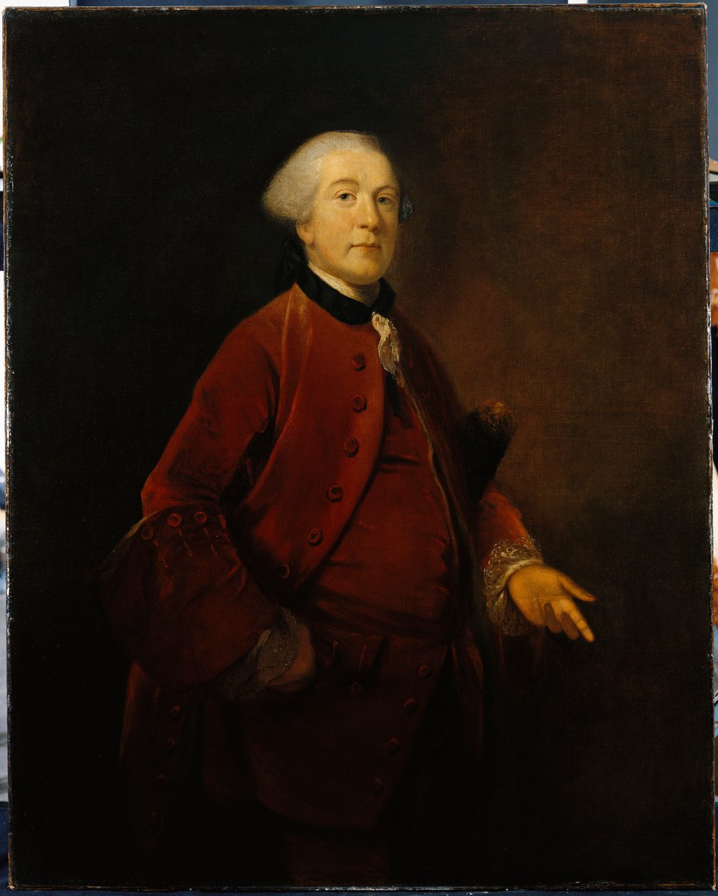 Portrait of George Ashby, standing, three-quarter length, wearing a ...