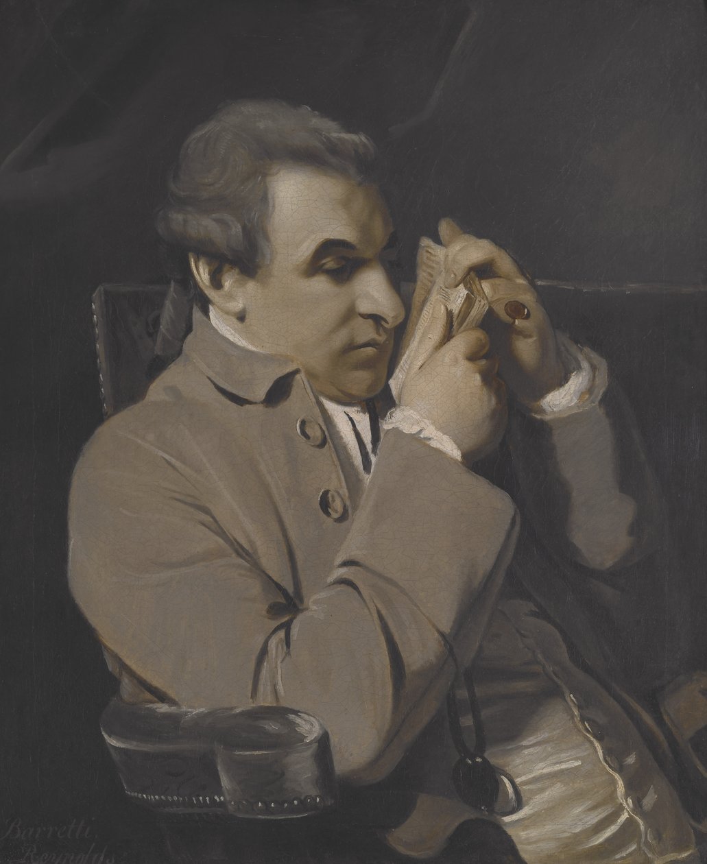 Portrait of Joseph Baretti, Copy by Joshua Reynolds