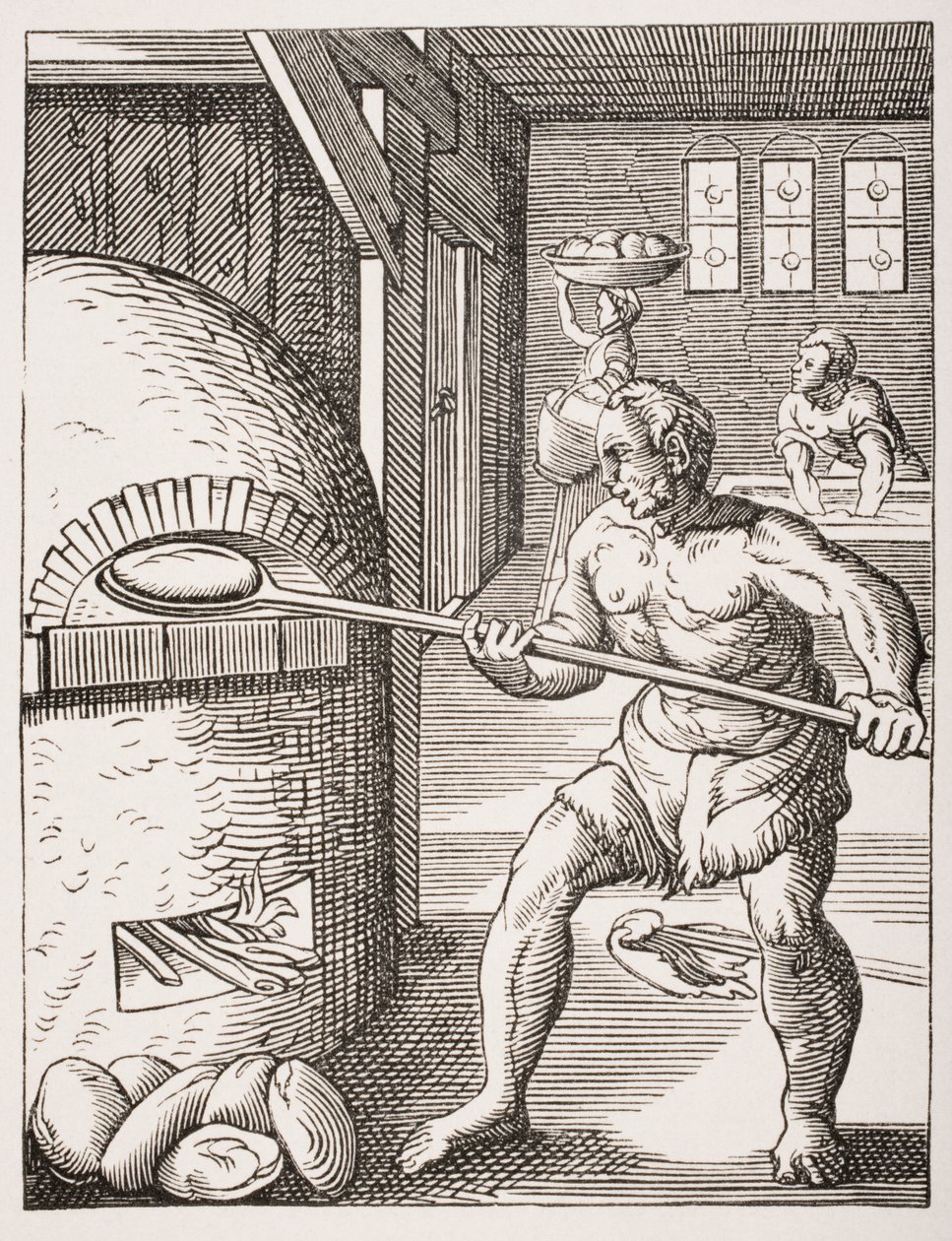 The Baker (19th Century Reproduction of 16th Century) by Jost (after) Amman