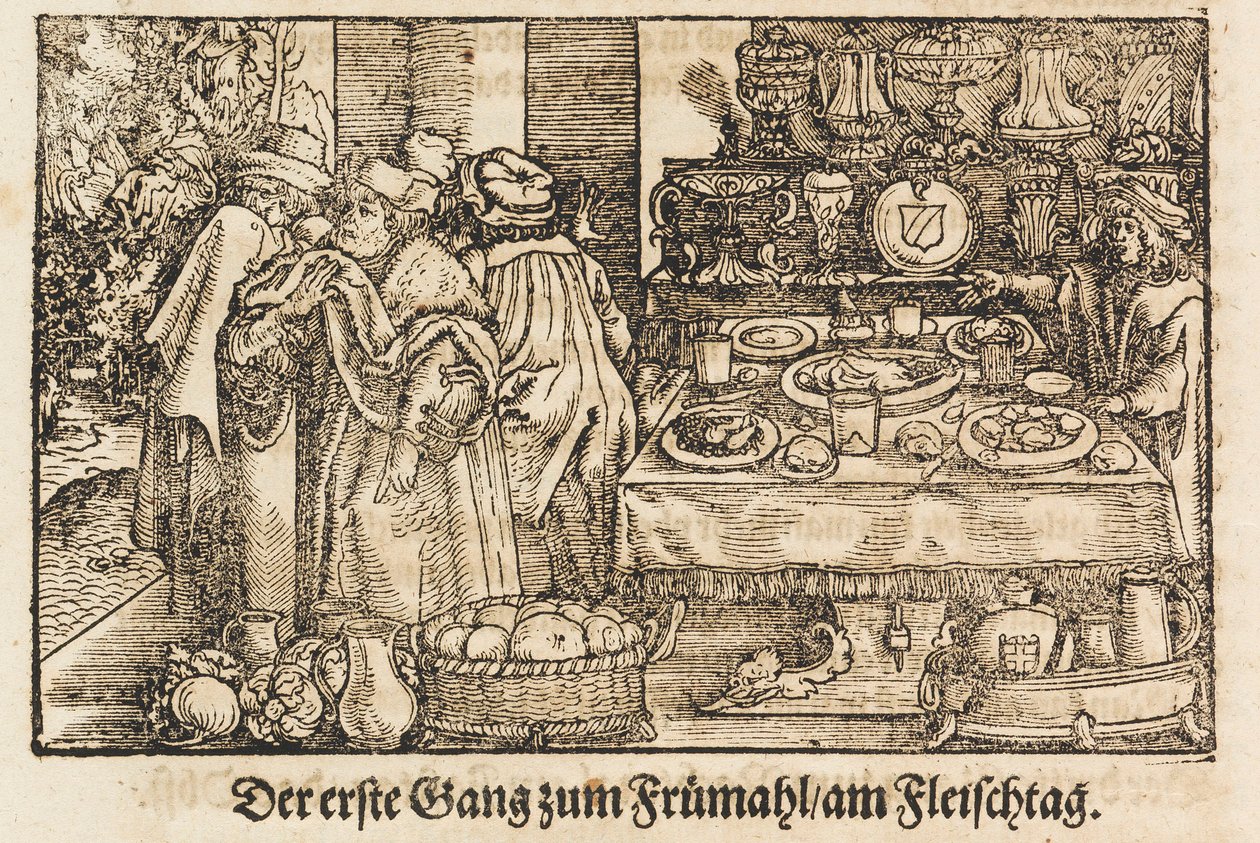 A New Cookbook by Marx Rumpolt. The First Illustrated German Cookbook, 1604 by Jost Amman