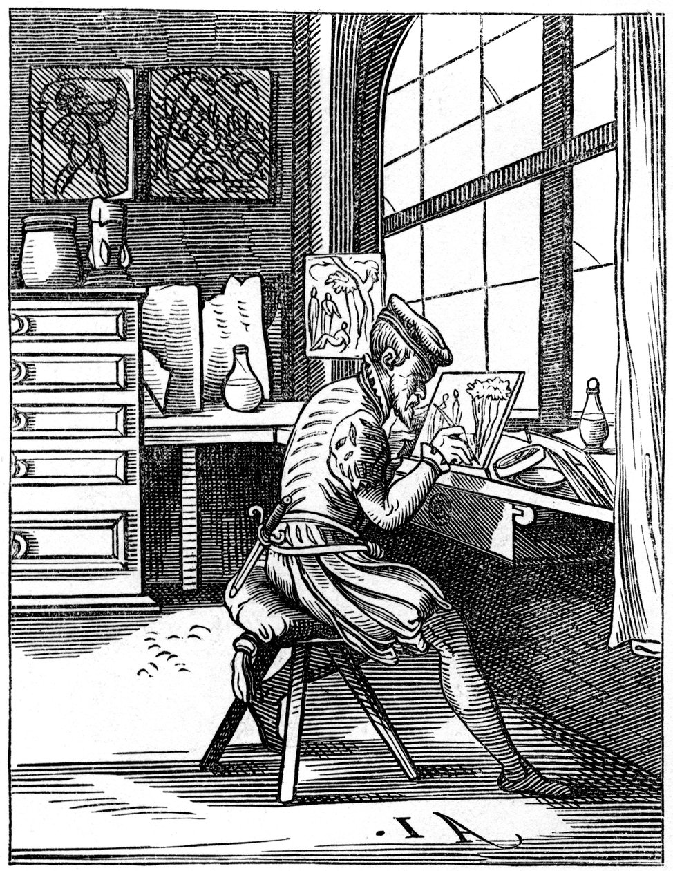 Illuminator, 16th century 1849 by Jost Amman