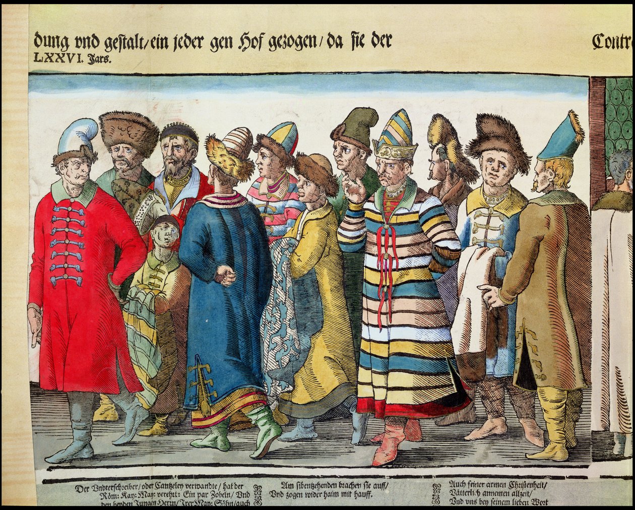 The Great Embassy of Ivan IV of Russia to the Holy Roman Emperor at Regensburg (detail) by Jost Amman