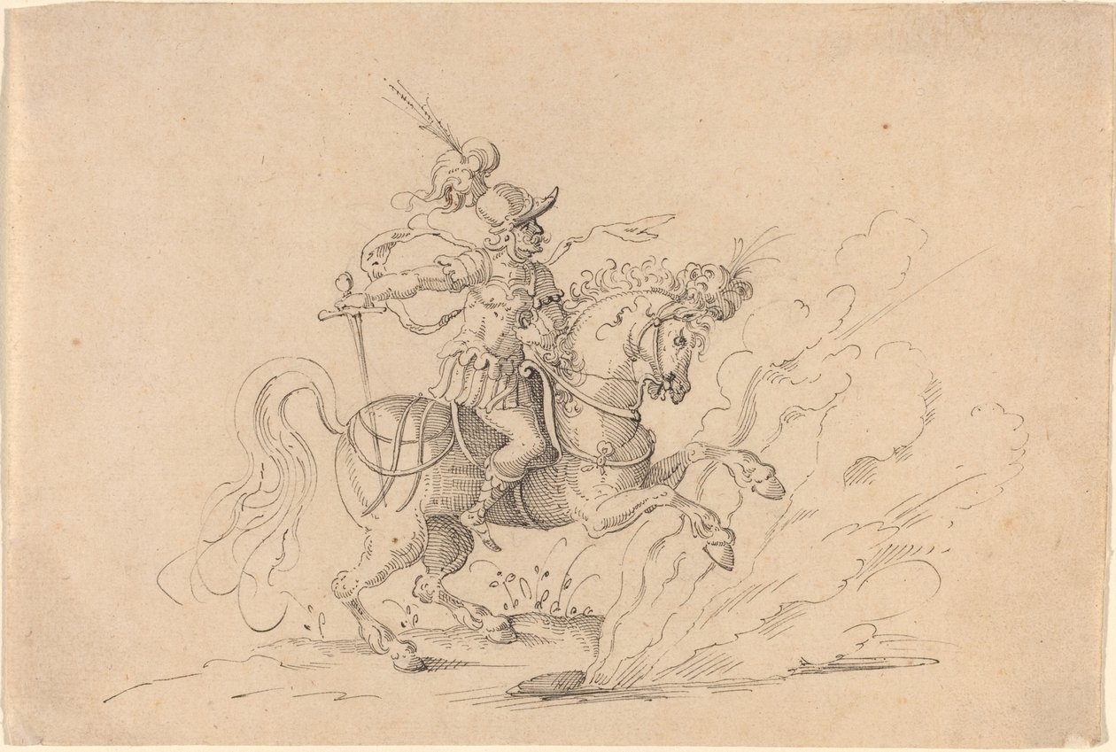 The Sacrifice of Marcus Curtius by Jost Amman