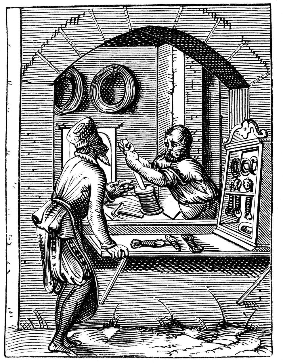 Wire Worker, 16th century by Jost Amman