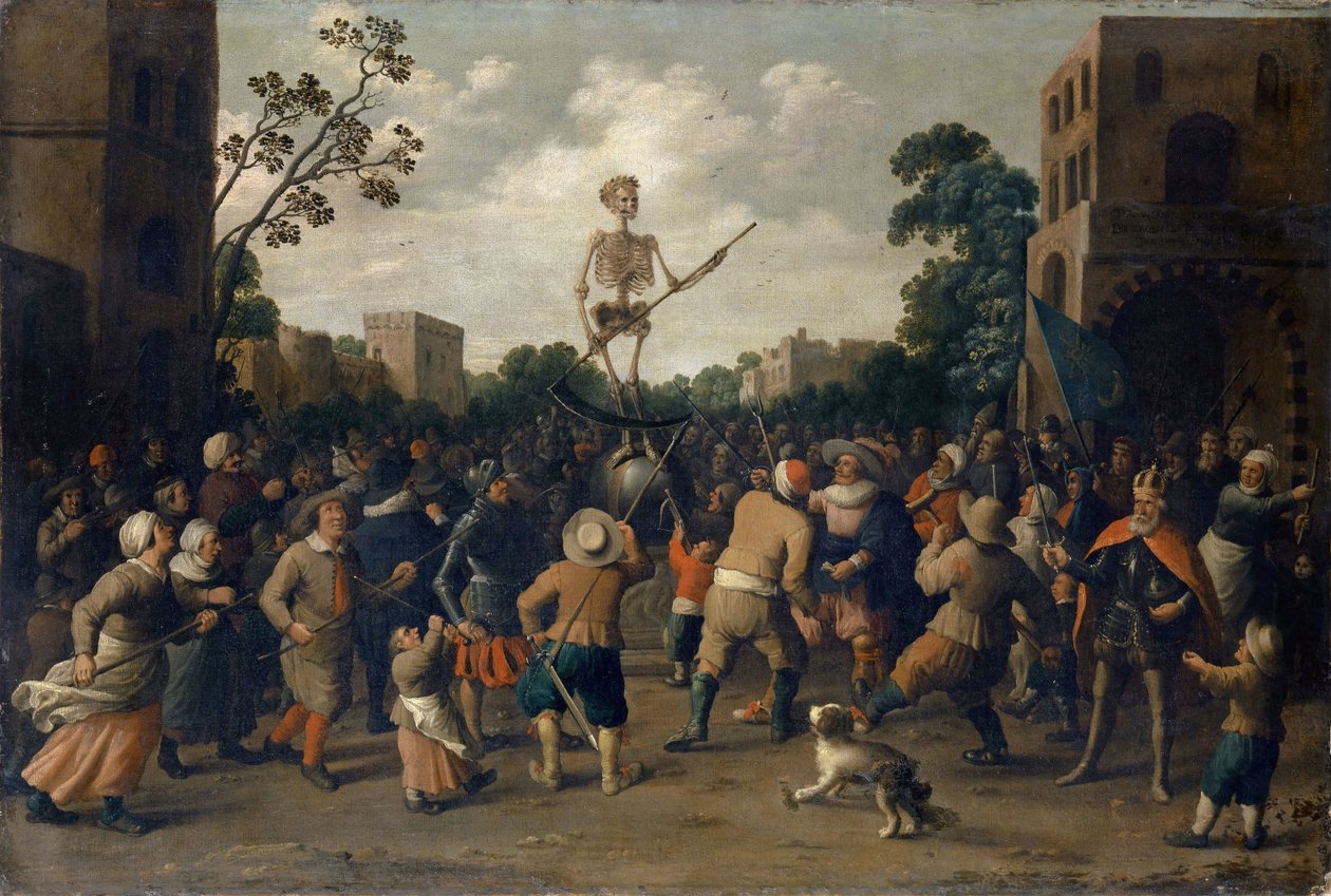 The Fight Against Death, 1625 by Jost Cornelisz Droochsloot