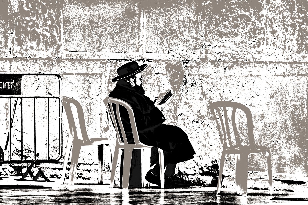 Morning Prayer, from the series Tuesday at the Wailing Wall by Joy Lions