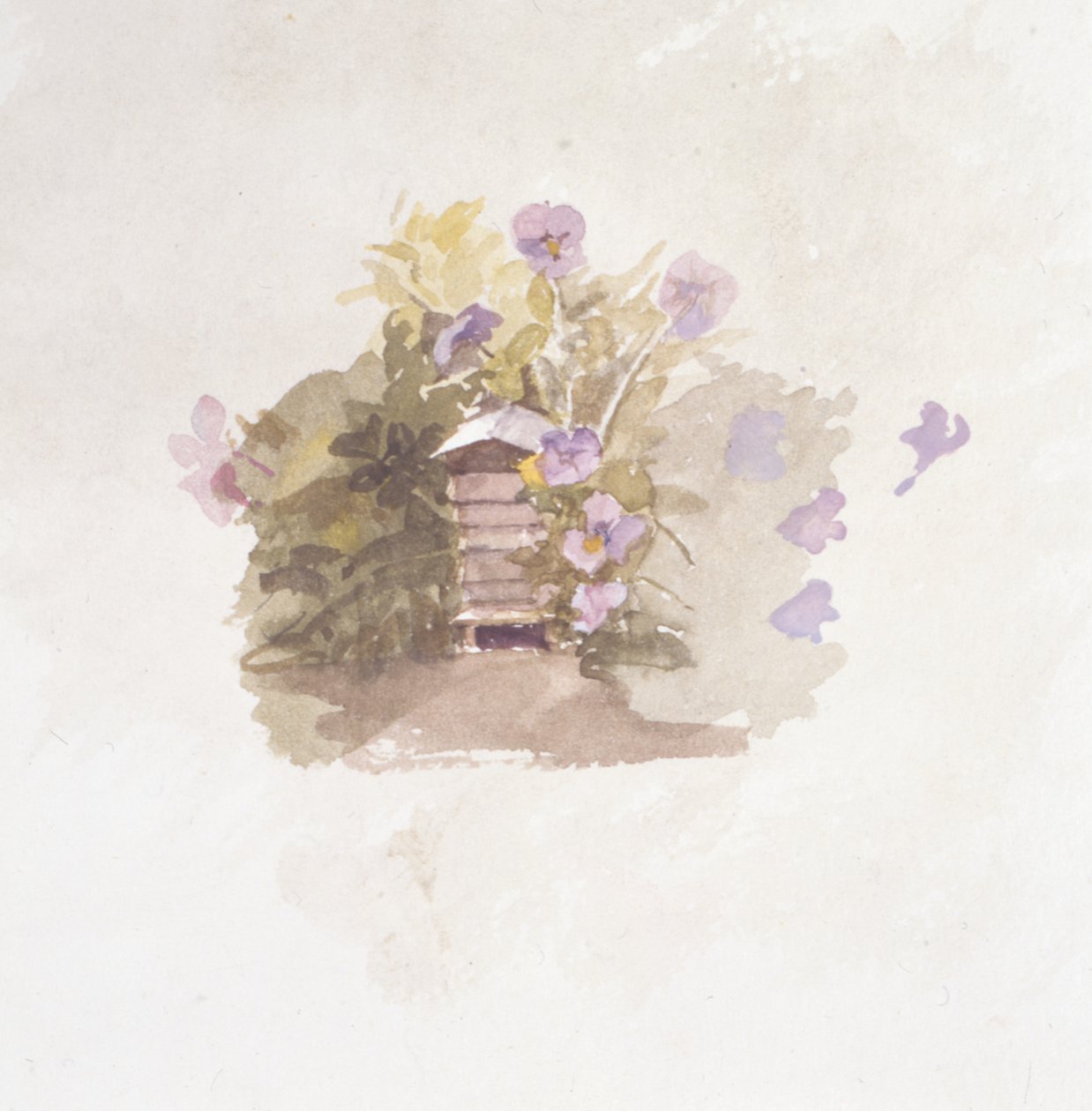 Birdhouse Flowers by Joyce Haddon
