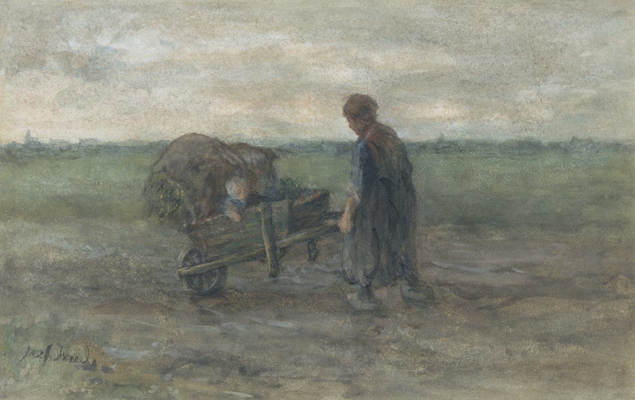 Returning from the Fields by Jozef (1824-1911) Israels