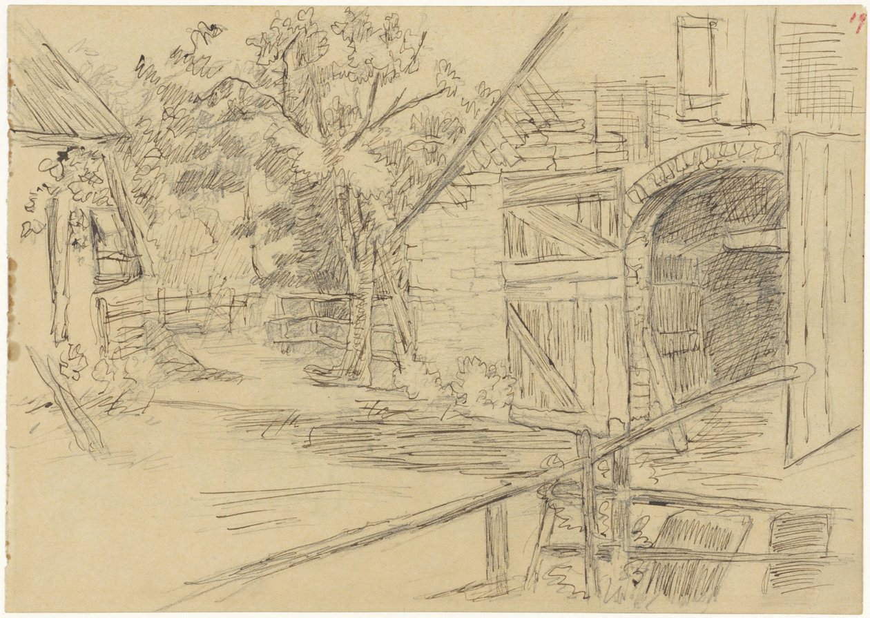 Farm with a Barn by Jozef Israëls