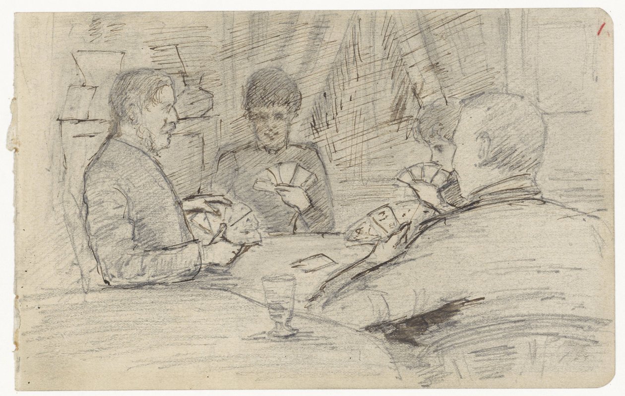 Card Players by Jozef Israëls