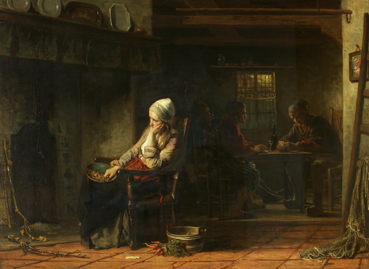 An Unhappy Woman, or Domestic Sorrows, 1859 by Jozef Israëls
