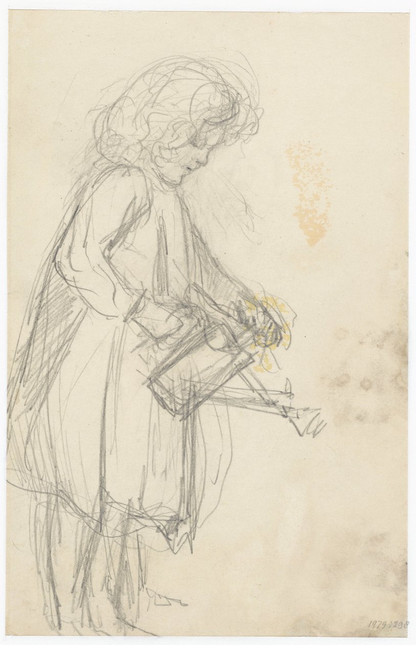 Girl with a Watering Can by Jozef Israëls