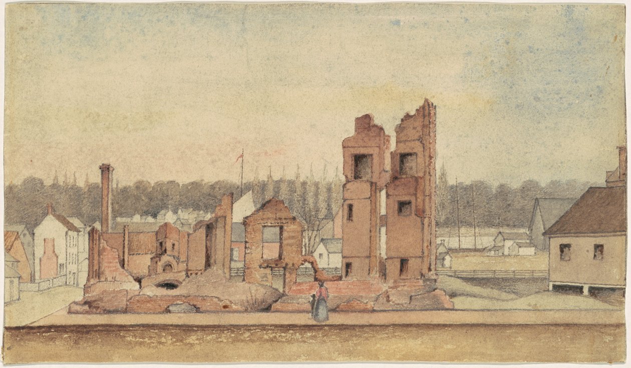 Ruins of a Tavern, Petersburg, Virginia by Jr. William Skinner Simpson