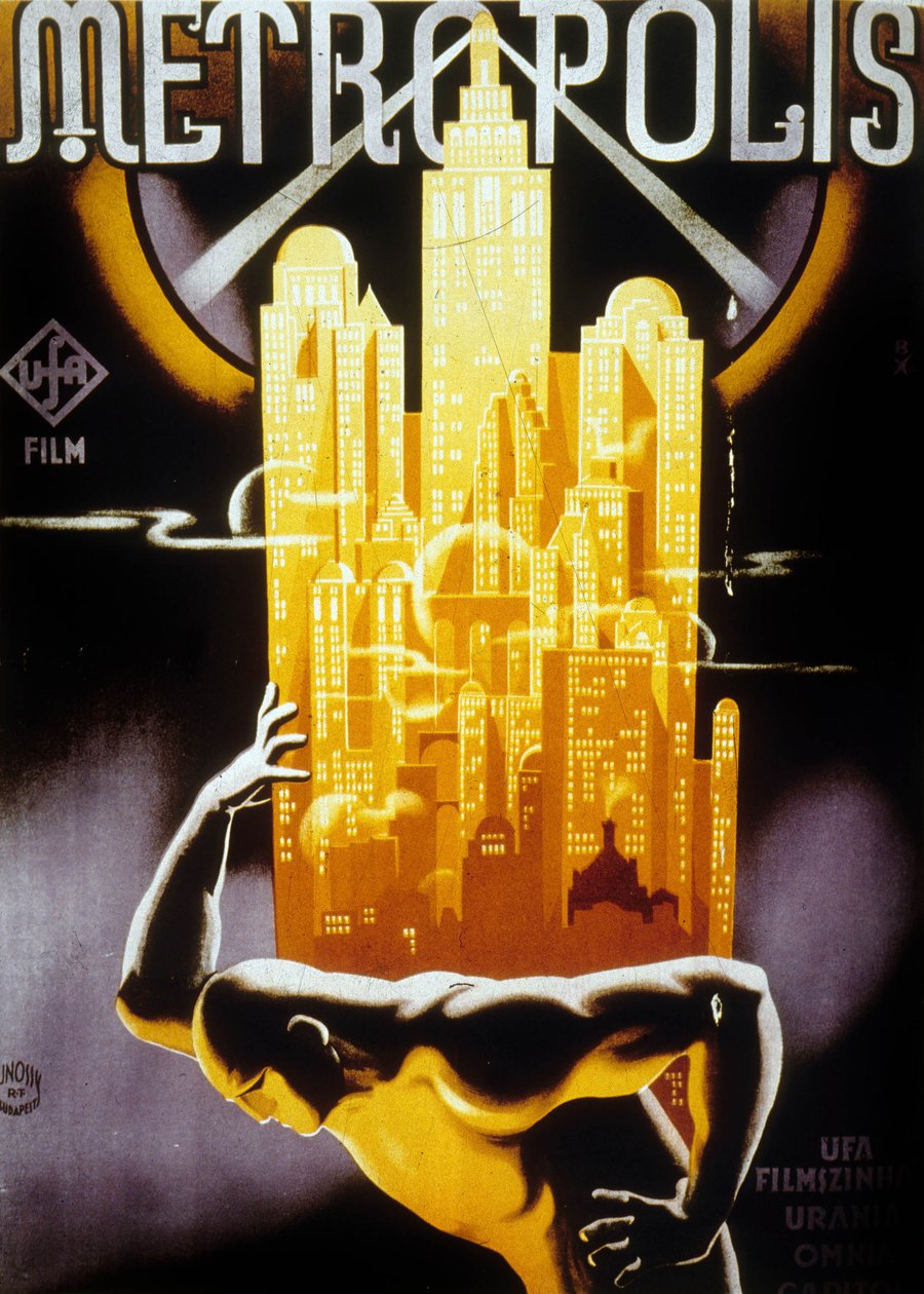 Poster for the Hungarian Release of Metropolis, Directed by Fritz Lang by Jósef Bottlik