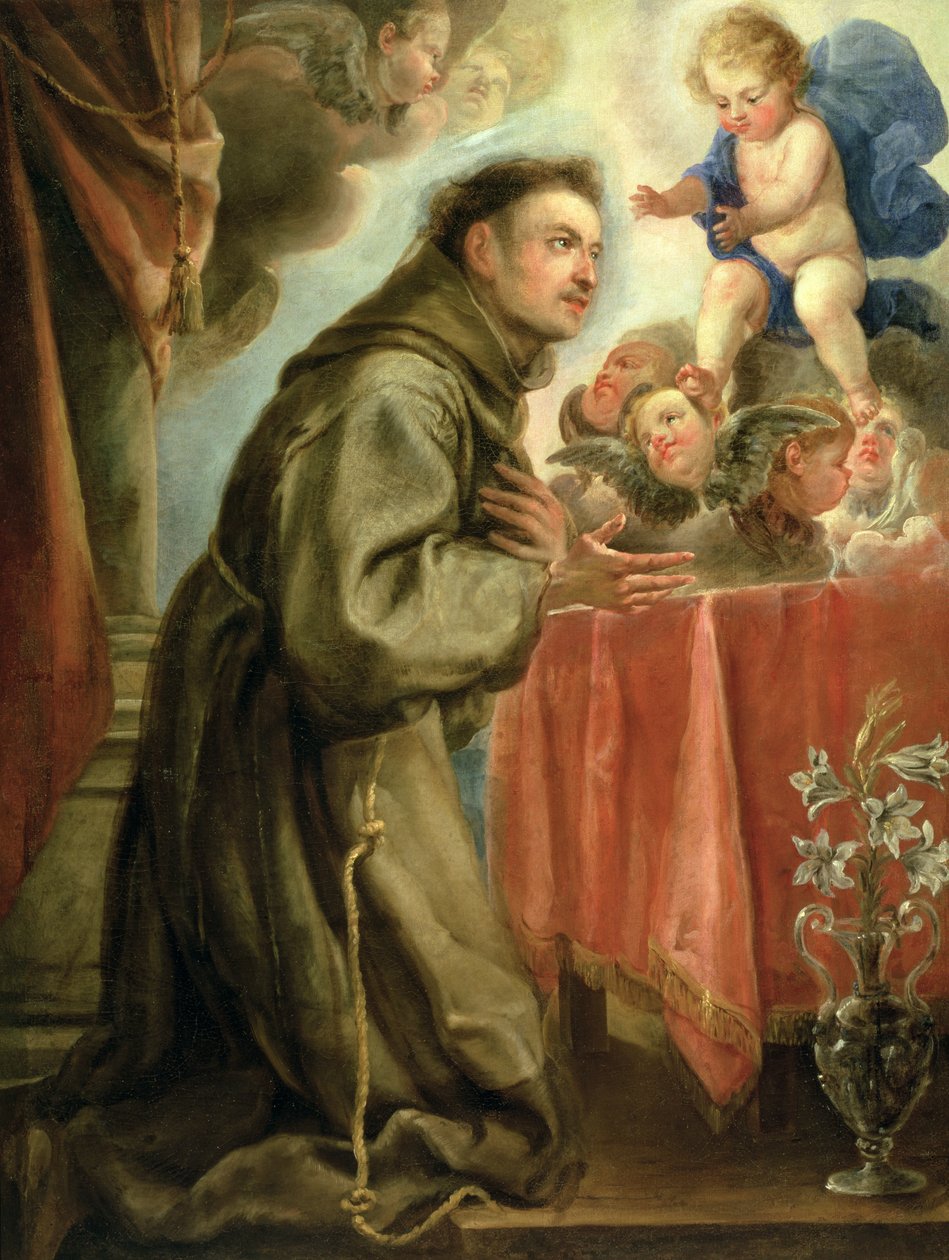 St. Anthony of Padua adoring the Christ Child by Juan Carreño de Miranda