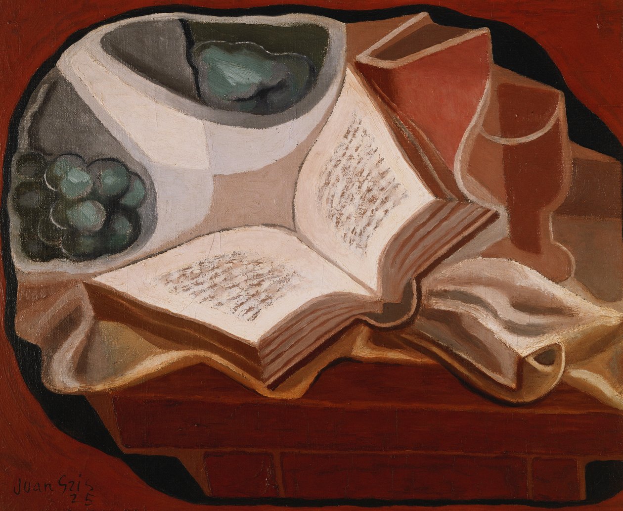 Book and Fruit Bowl by Juan Gris