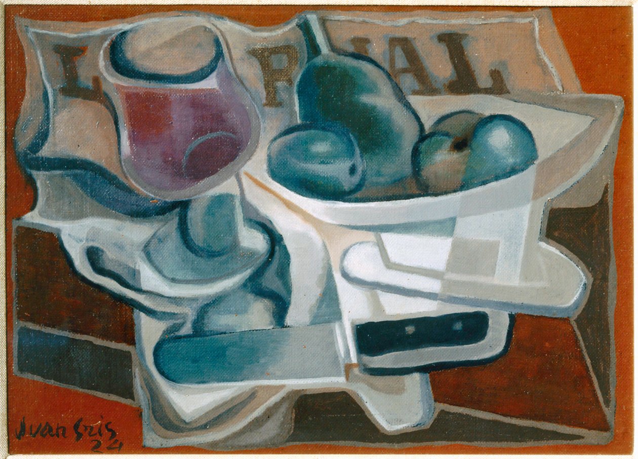 Bowl and Glass by Juan Gris