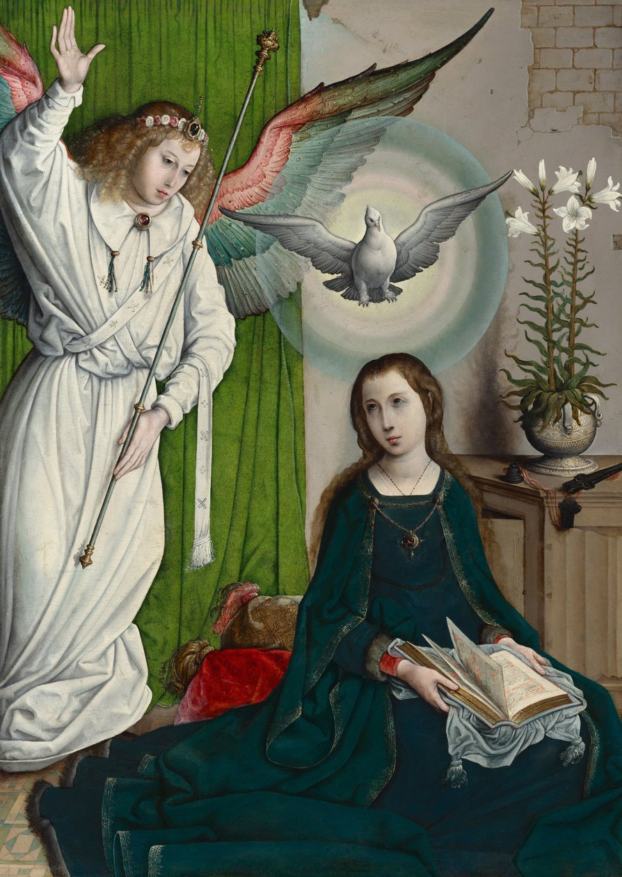 The Annunciation, c.1508-1519 by Juan de Flandes