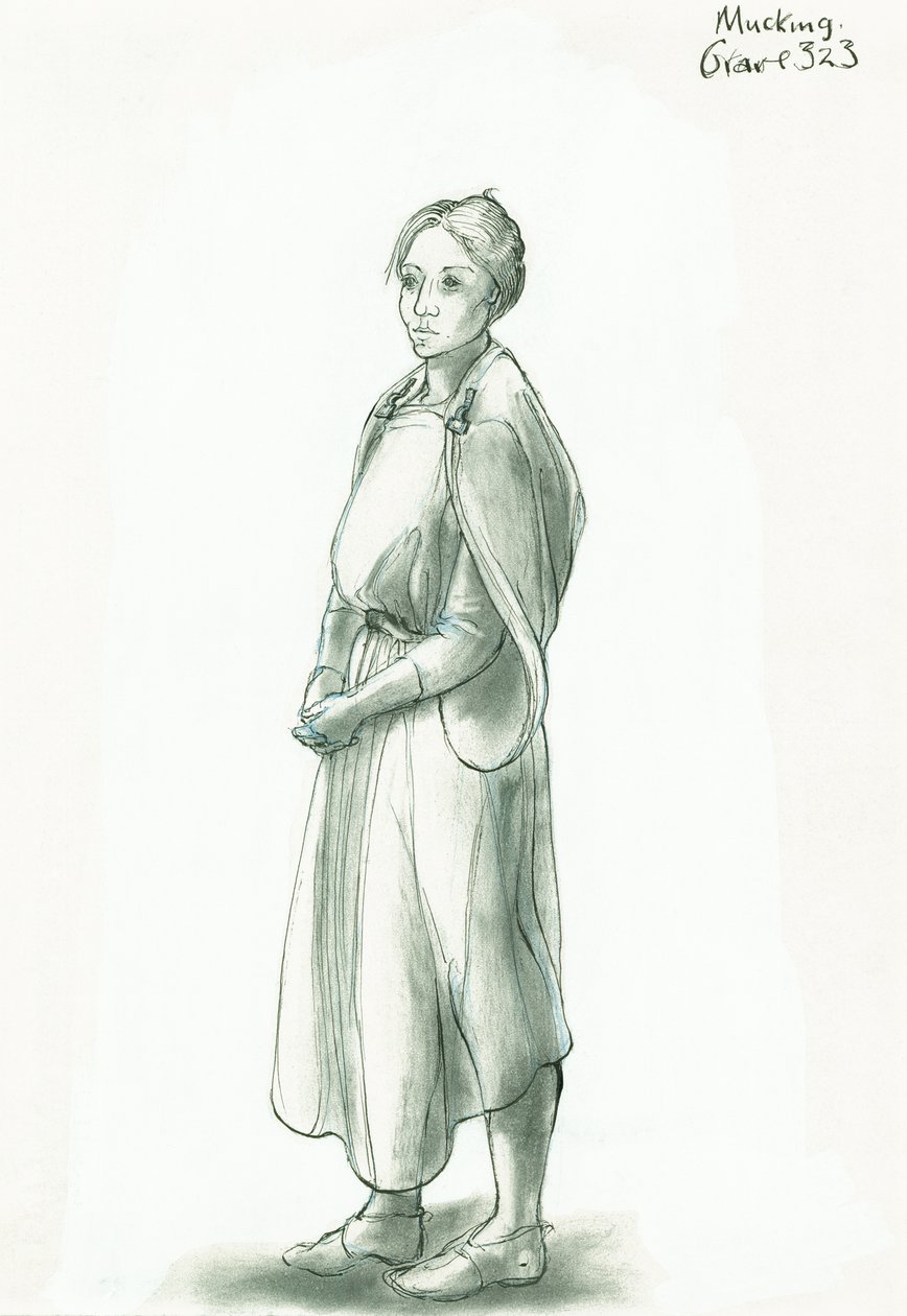 Anglo-Saxon woman by Judith Dobie: Premium art reproduction