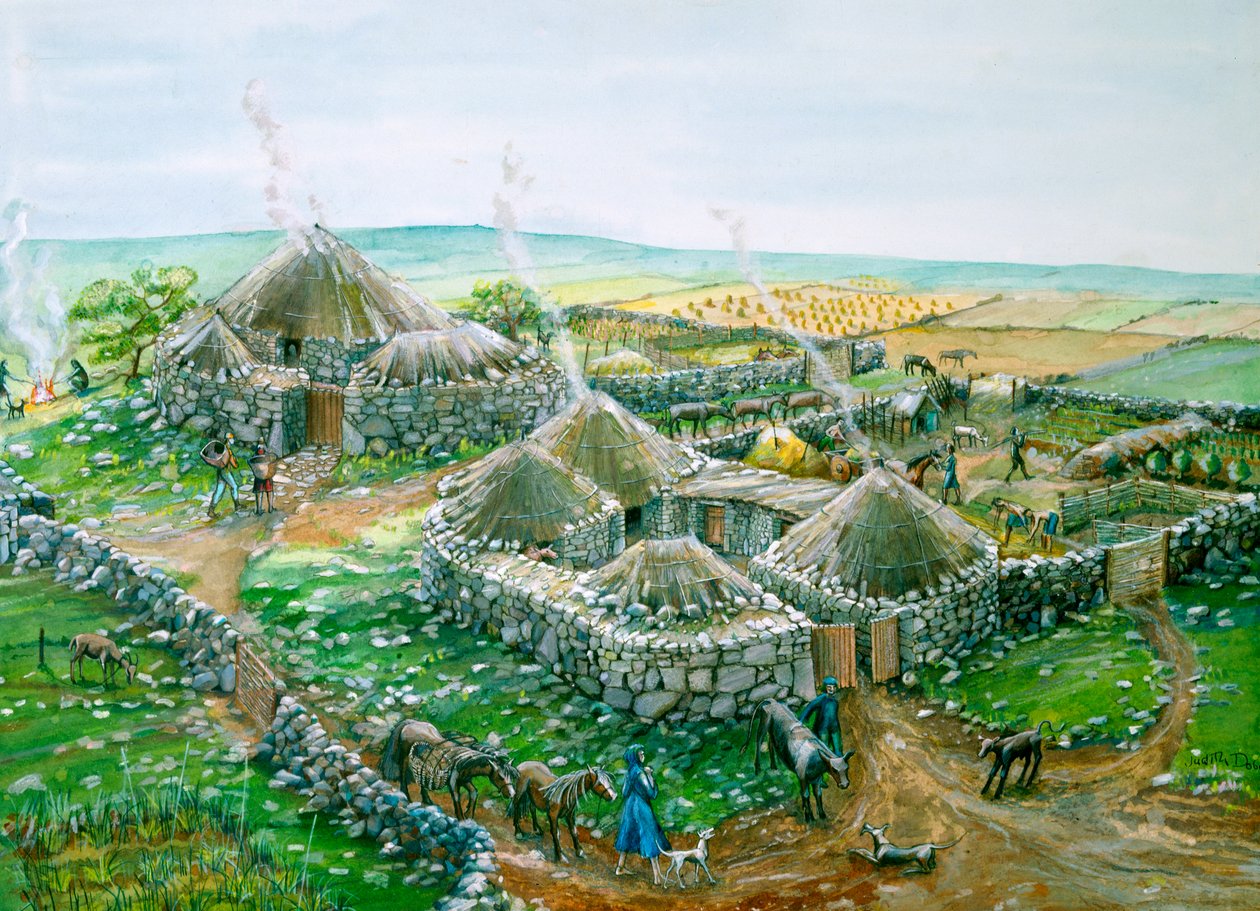 Chysauster Ancient Village, 1st-2nd century, c1990-2010 by Judith Dobie
