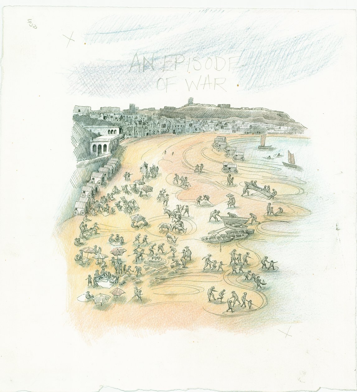 German Naval Bombardment of Scarborough, North Yorkshire, 1914 by Judith Dobie