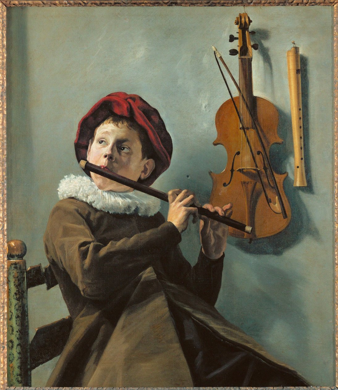 Boy Playing the Flute by Judith Leyster