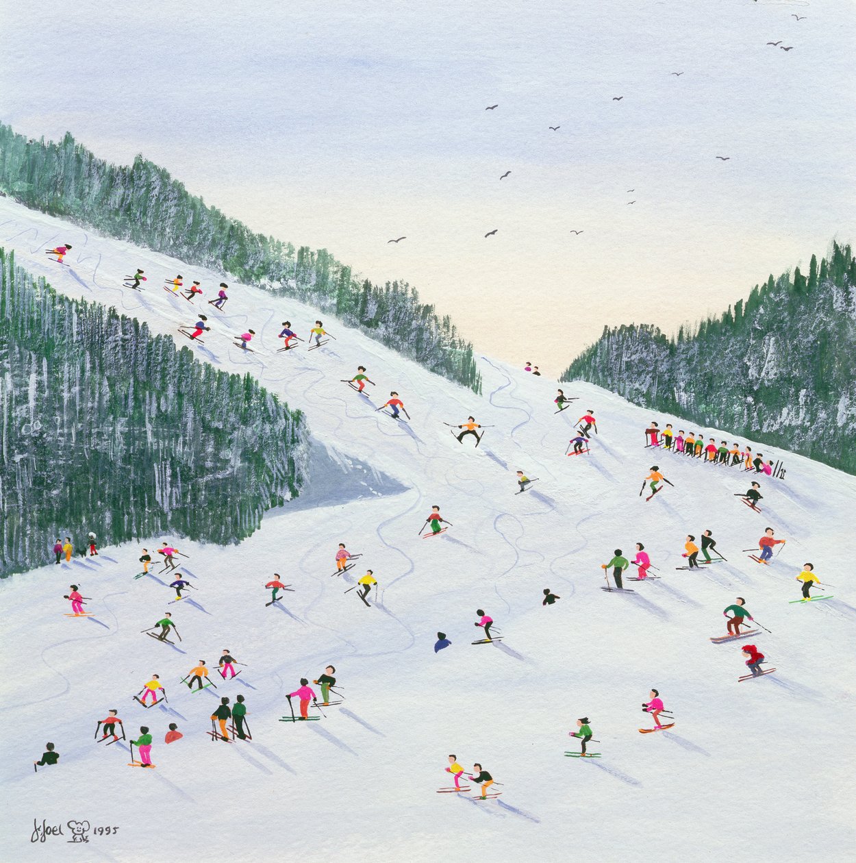 Ski-vening, 1995 by Judy Joel