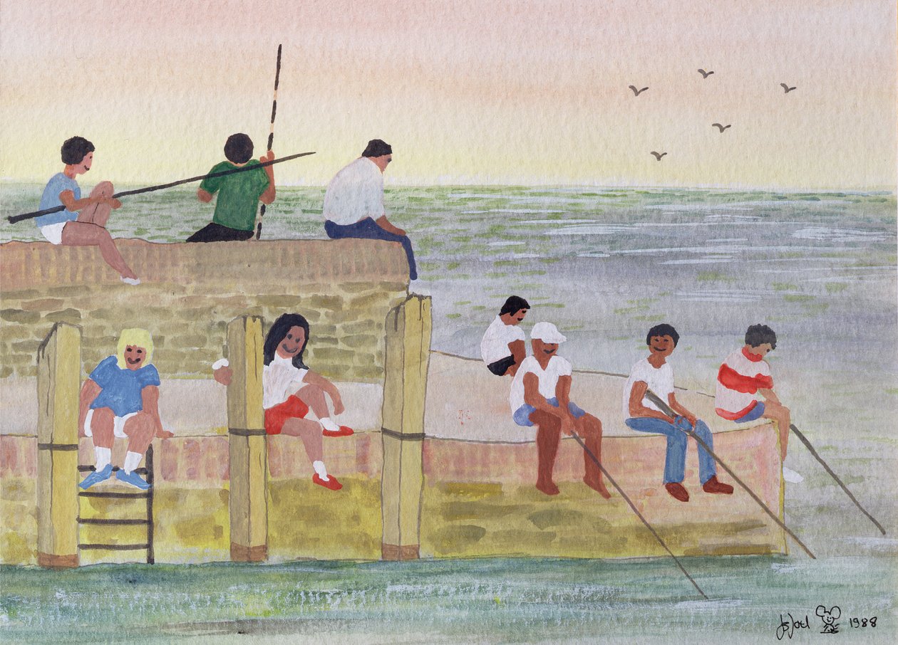 Twilight Fishing, 1988 by Judy Joel