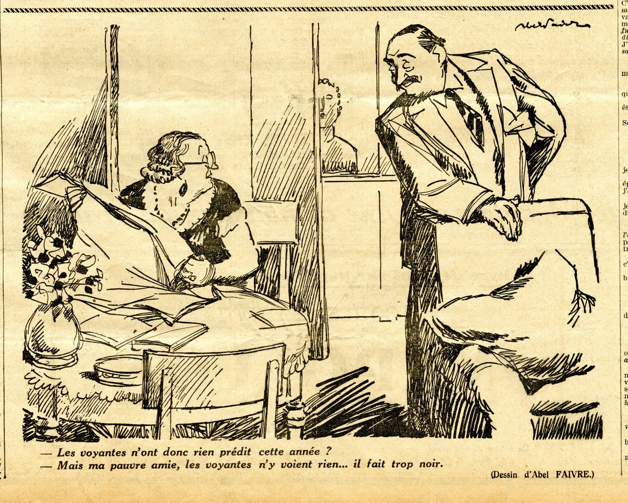 Candide, Satirical in B&W by Jules Abel Faivre