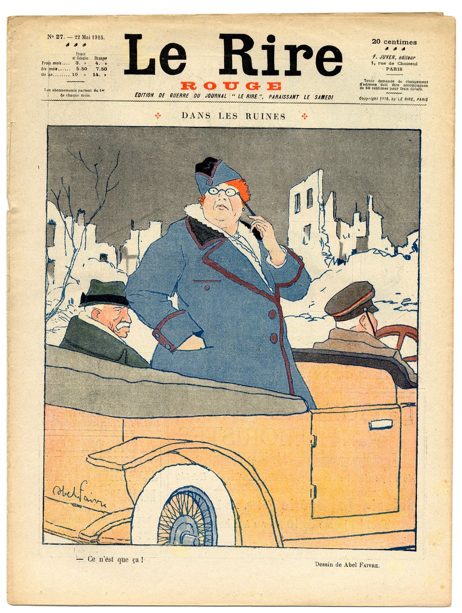 Cover of The Red Laughter, Satirical in Colors by Jules Abel Faivre
