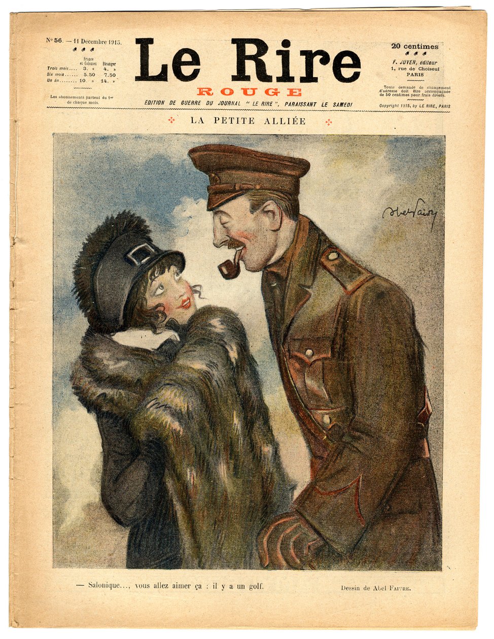 Cover of The Red Laughter, Satirical in Colors by Jules Abel Faivre