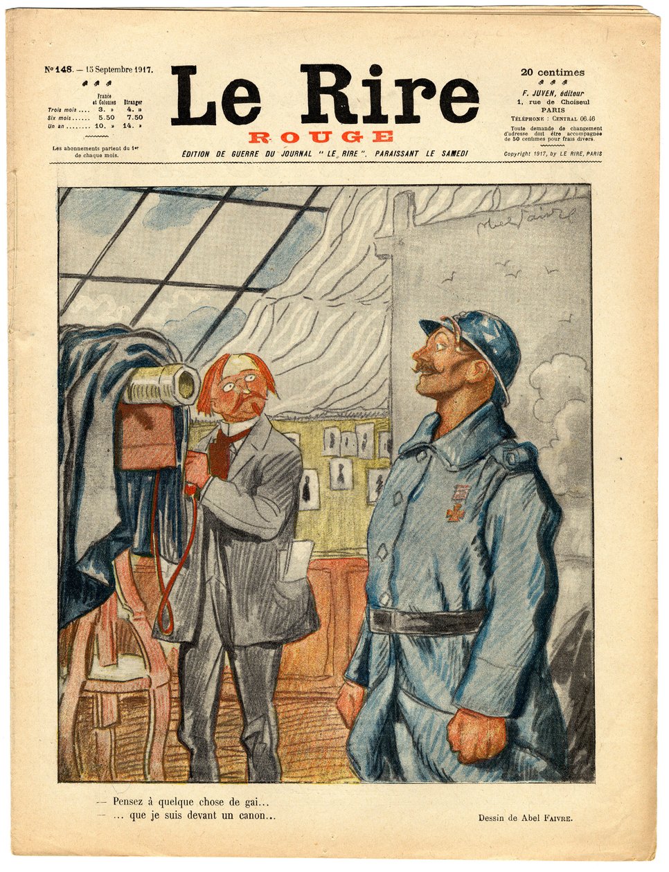 Cover of The Red Laughter, Satirical in Colors by Jules Abel Faivre